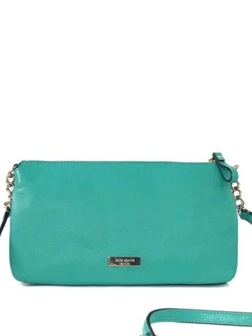 NWT Kate Spade Celina Green Leather Crossbody / Clutch